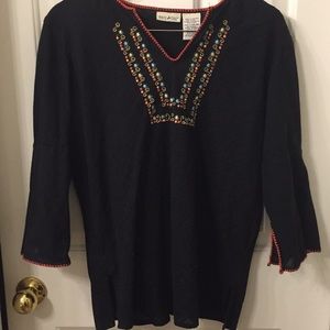 Perfect boho shirt size 12/14 large!